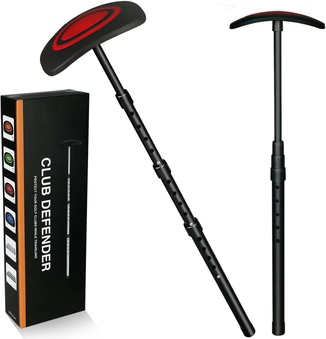 LTY Golf Travel Support Arm, Golf Travel Brace, Golf Travel Protection Kit, Golf Travel Bag Support System - Featuring a New Shape Designed for Better fit with Golf Bags