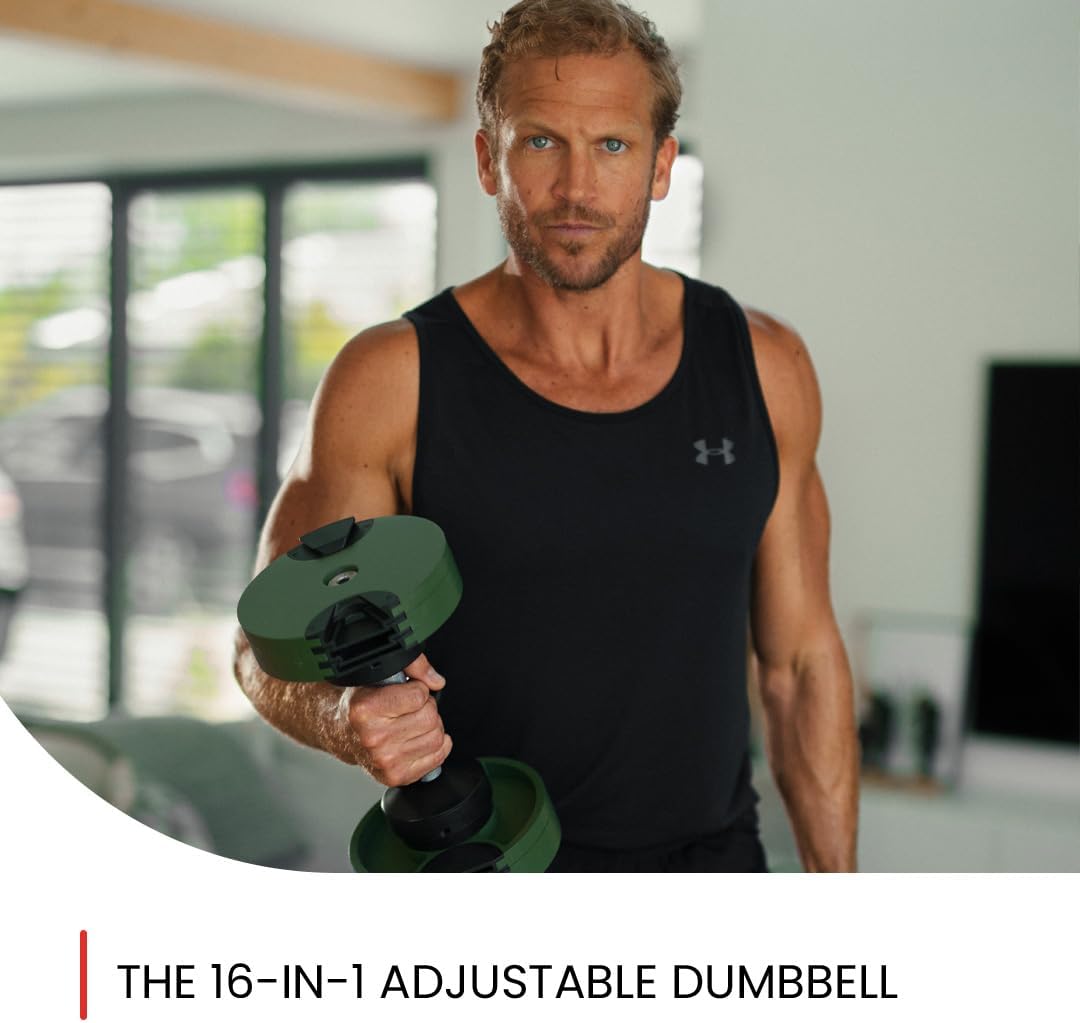 NUOBELL Adjustable Dumbbells 5-80 lbs: Replace 16 Sets, Ideal for Home Gym Weight Bench & Press