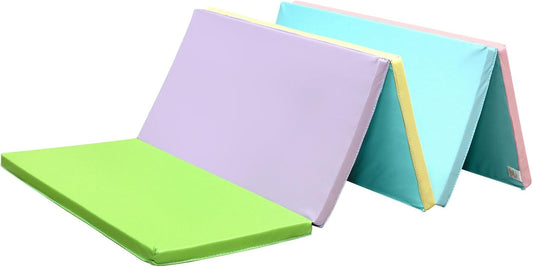 KaRaDaStyle Gymnastics Mat Folding Stretch Mats 75"x31"x1.2" Exercise Muscle Training Children Play Horizontal Bar Mat Yoga Sports Soundproof Home Use