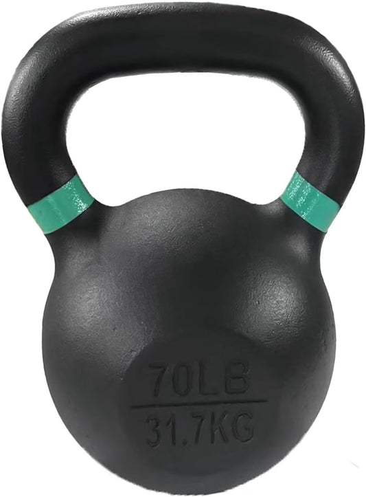 Cast Iron Kettlebell Weights for Home Gym, Heavy Duty Strength Training, Workout Equipment for HIIT, Functional Fitness