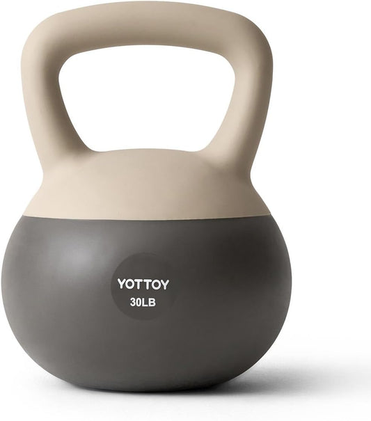 YOTTOY Soft Kettlebell, Set for Strength Training Kettlebells & Home Workouts, Soft-Sided Cushioned Base, Wide-Handle - Ideal for Men, Women, & Beginners