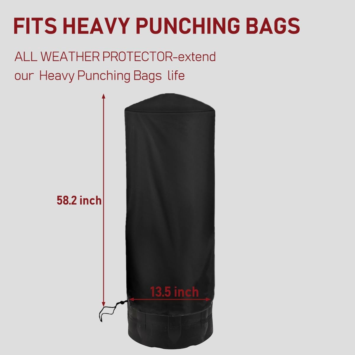 Freestanding Punching Bag Cover Outdoor Waterproof Protective Cover for Boxing Bag