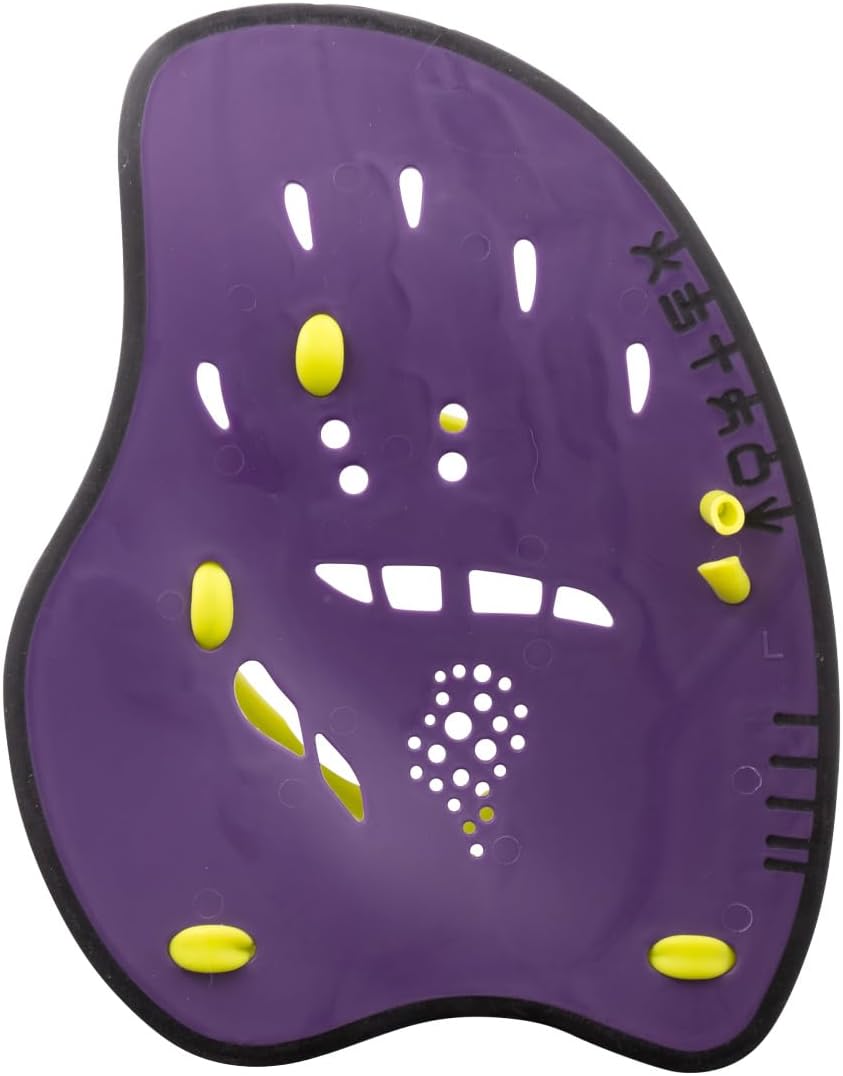 Arena Unisex Adult Vortex Evolution Swimming Hand Paddles for Women and Men Adjustable Straps Curved Design