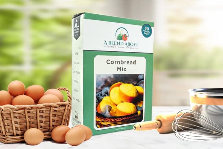 A Blend Above Cornbread Mix - Golden Harvest, Classic Cornbread Mix for Homestyle Comfort, Quick and Easy to Make, 10 Minute Prep - 8 Servings