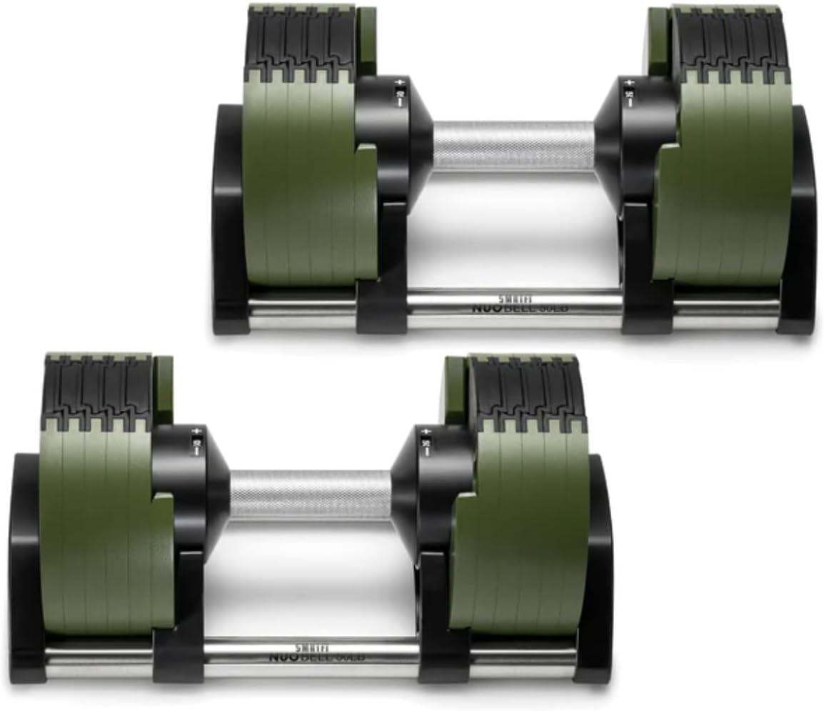 SMRTFT NUOBELL Adjustable Dumbbells | The Original All-in-One NUOBELL Adjustable Dumbbell Set | Feel Real Like Traditional Dumbbells | Highly Durable | Best 2 Year Warranty