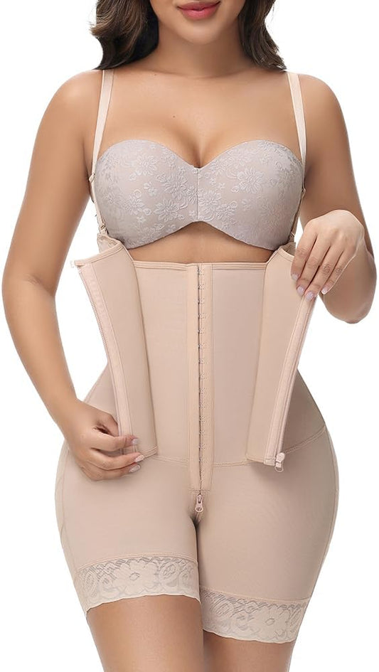 M MYODRESS Fajas Colombianas Moldeadoras Shapewear for Women Tummy Control Body Shaper Post Surgery Compression Garment