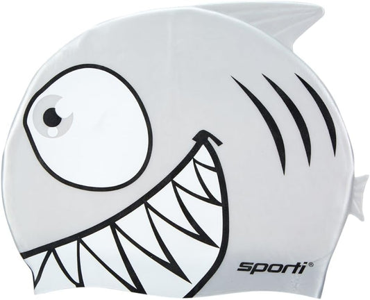 Sporti Silicone Swim Cap for Kids, Unisex Youth Swimming Cap, Protection Bathing Caps for Your Children, Aged 2-10