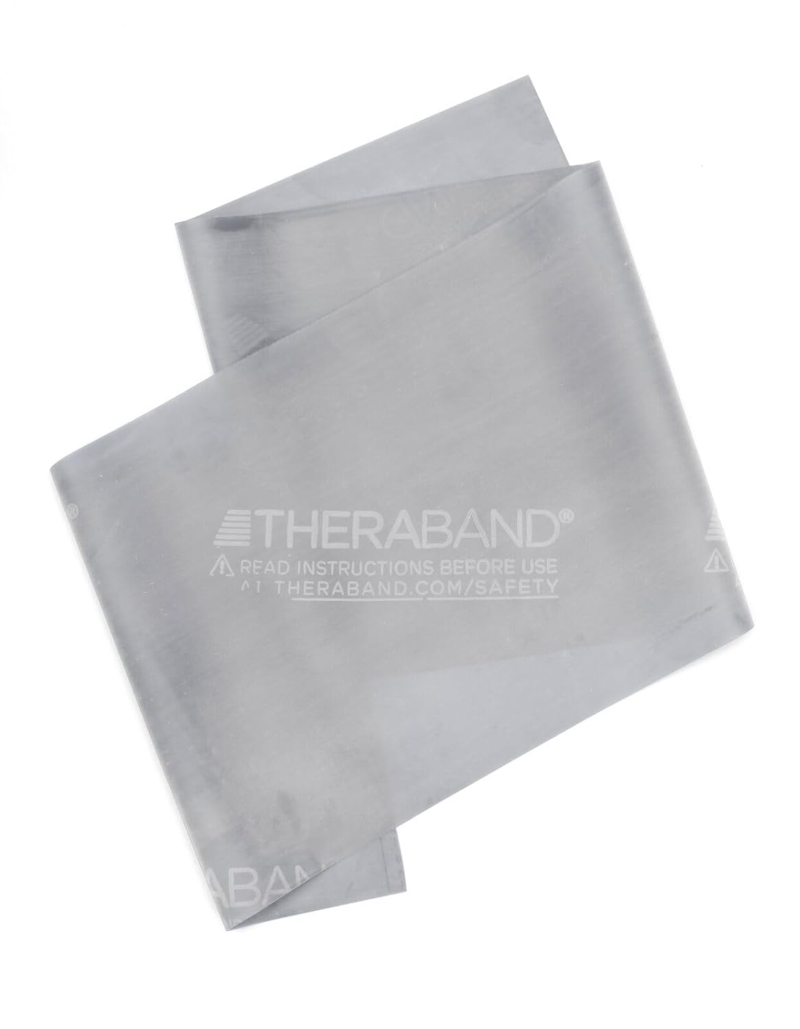 THERABAND Professional Latex Resistance Bands, Individual 6 Ft Elastic Band for Upper & Lower Body Exercise, Physical Therapy, Pilates, At-Home Workouts, 6 Foot, Silver, Super Heavy, Level 7