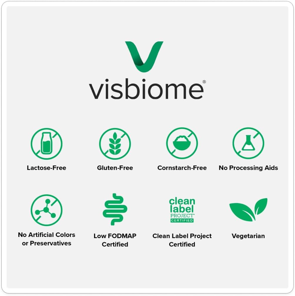 Visbiome® Advanced GI Care - High Potency Probiotic - 450 Billion CFU Live Probiotics, Original De Simone Formulation, 60 Packets of Unflavored Powder.