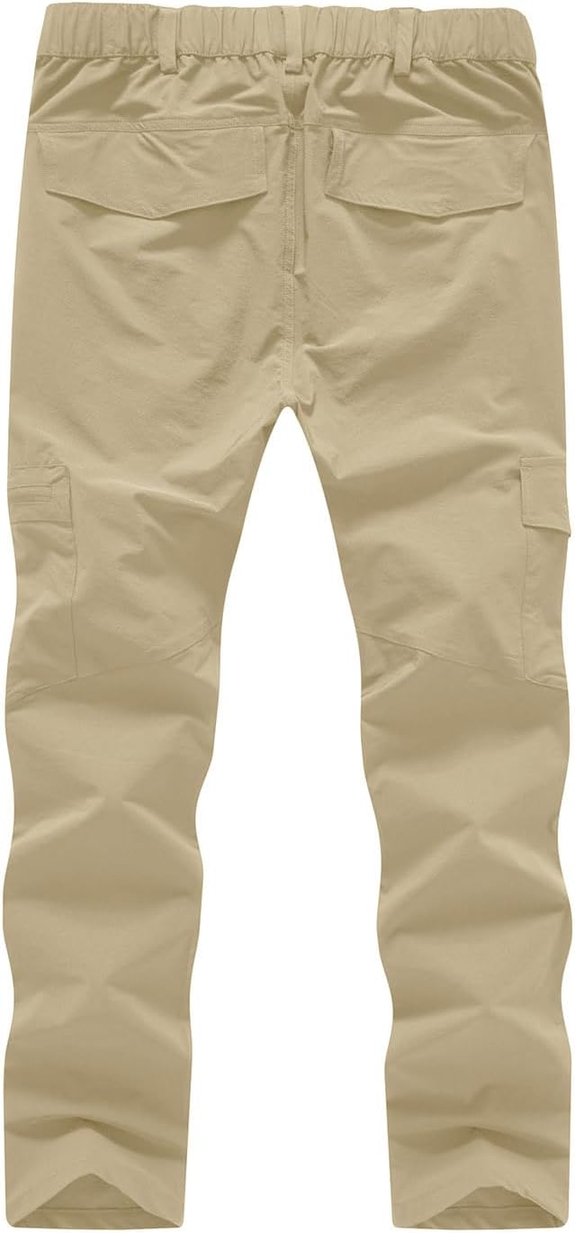 YSENTO Women's Hiking Pants Lightweight Stretch Quick Drying UPF 50 Camping Travel Work Cargo Pants 6 Pockets