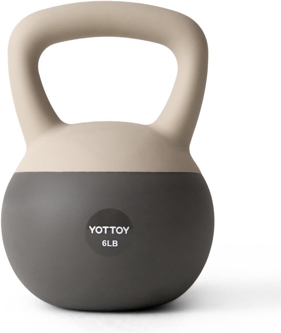 YOTTOY Soft Kettlebell, Set for Strength Training Kettlebells & Home Workouts, Soft-Sided Cushioned Base, Wide-Handle - Ideal for Men, Women, & Beginners