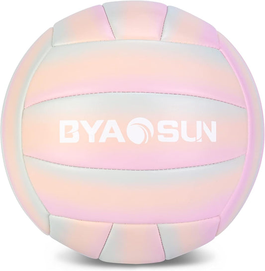 Soft Official Volleyball for Indoor Outdoor Beach, Size 5 Training Volleyball for Beginner Teenager Adult…
