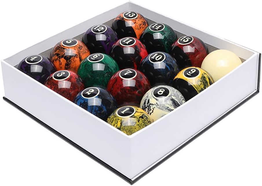 CUPPA Professional Pool Balls/Billiard Balls Set, Complete 16 Balls for Pool Tables