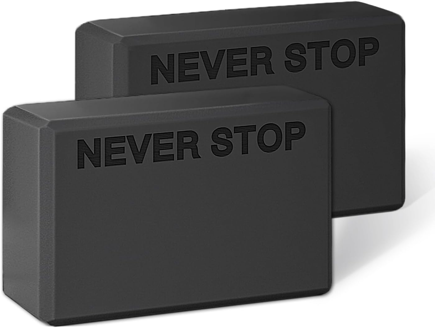 KEEP Yoga Block, High-Density EVA Foam 2 Pack Yoga Block with Non-Slip Textured Surface, Supportive, Lightweight - Ideal for Yoga, Pilates, and Stretching Exercises