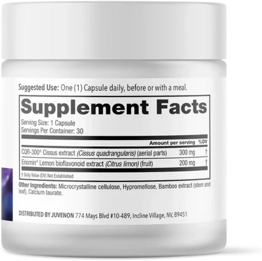 Juvenon GLP-1 Gold™ – Metabolic Support Supplement with CQR-300® & Eriomin™ – Helps Maintain Healthy Weight, Energy & Nutrient Metabolism – 30 Capsules