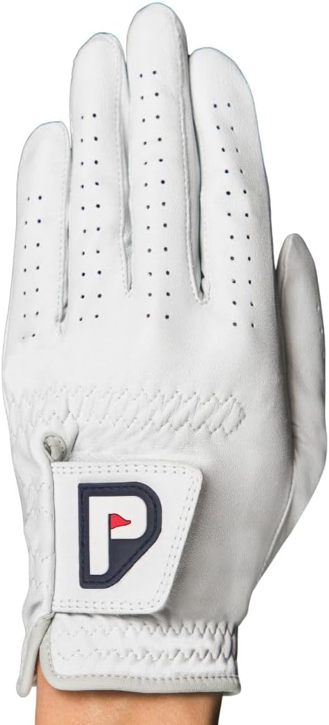 PUR3 Individual - Cabretta Leather Men's Golf Glove, Ultra Soft, with Ball Marker for Right Hand and Left Hand Golfers