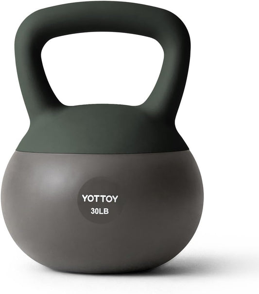 YOTTOY Soft Kettlebell, Set for Strength Training Kettlebells & Home Workouts, Soft-Sided Cushioned Base, Wide-Handle - Ideal for Men, Women, & Beginners