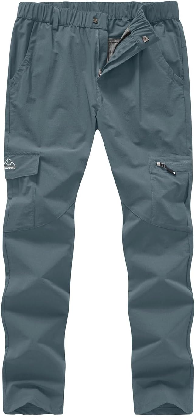 YSENTO Women's Hiking Pants Lightweight Stretch Quick Drying UPF 50 Camping Travel Work Cargo Pants 6 Pockets