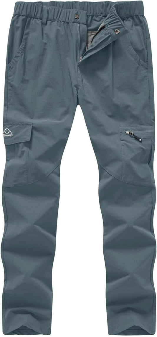 YSENTO Women's Hiking Pants Lightweight Stretch Quick Drying UPF 50 Camping Travel Work Cargo Pants 6 Pockets