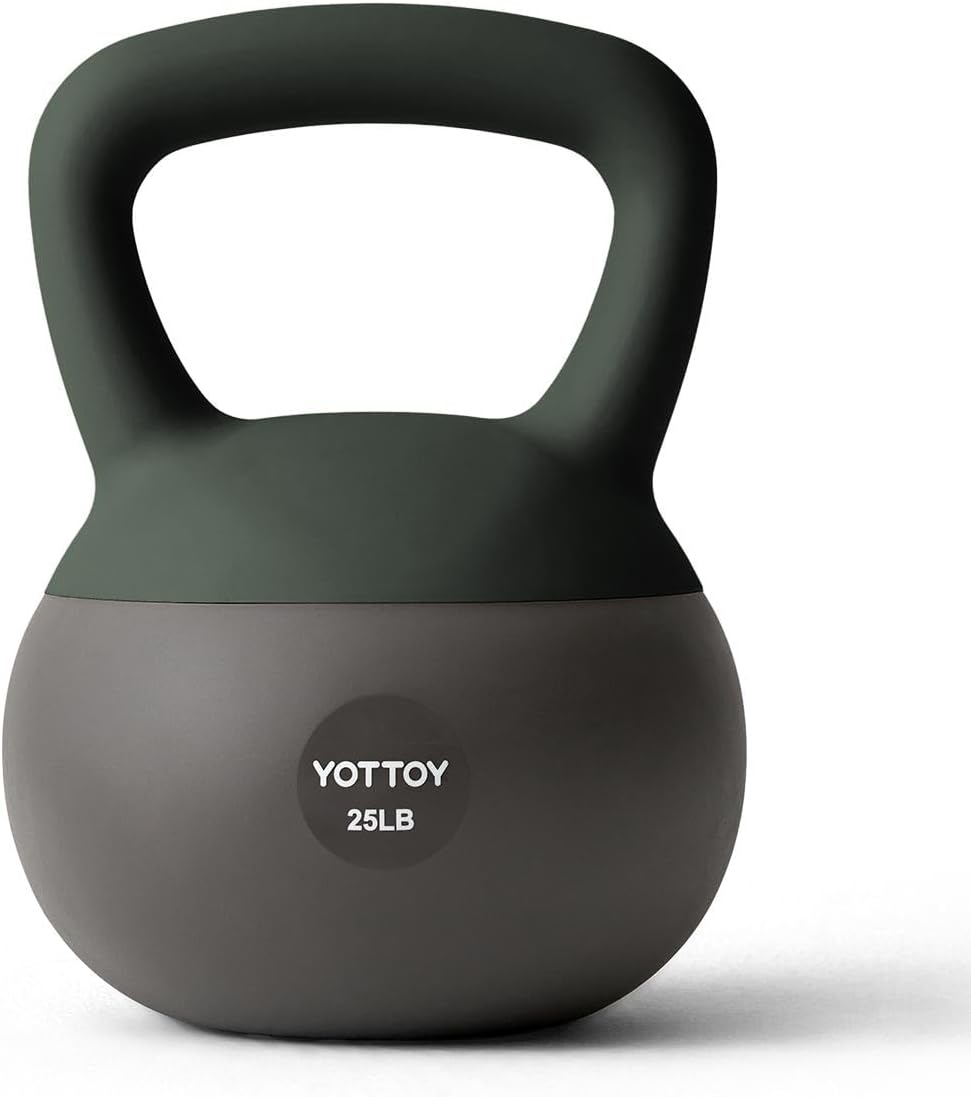 YOTTOY Soft Kettlebell, Set for Strength Training Kettlebells & Home Workouts, Soft-Sided Cushioned Base, Wide-Handle - Ideal for Men, Women, & Beginners