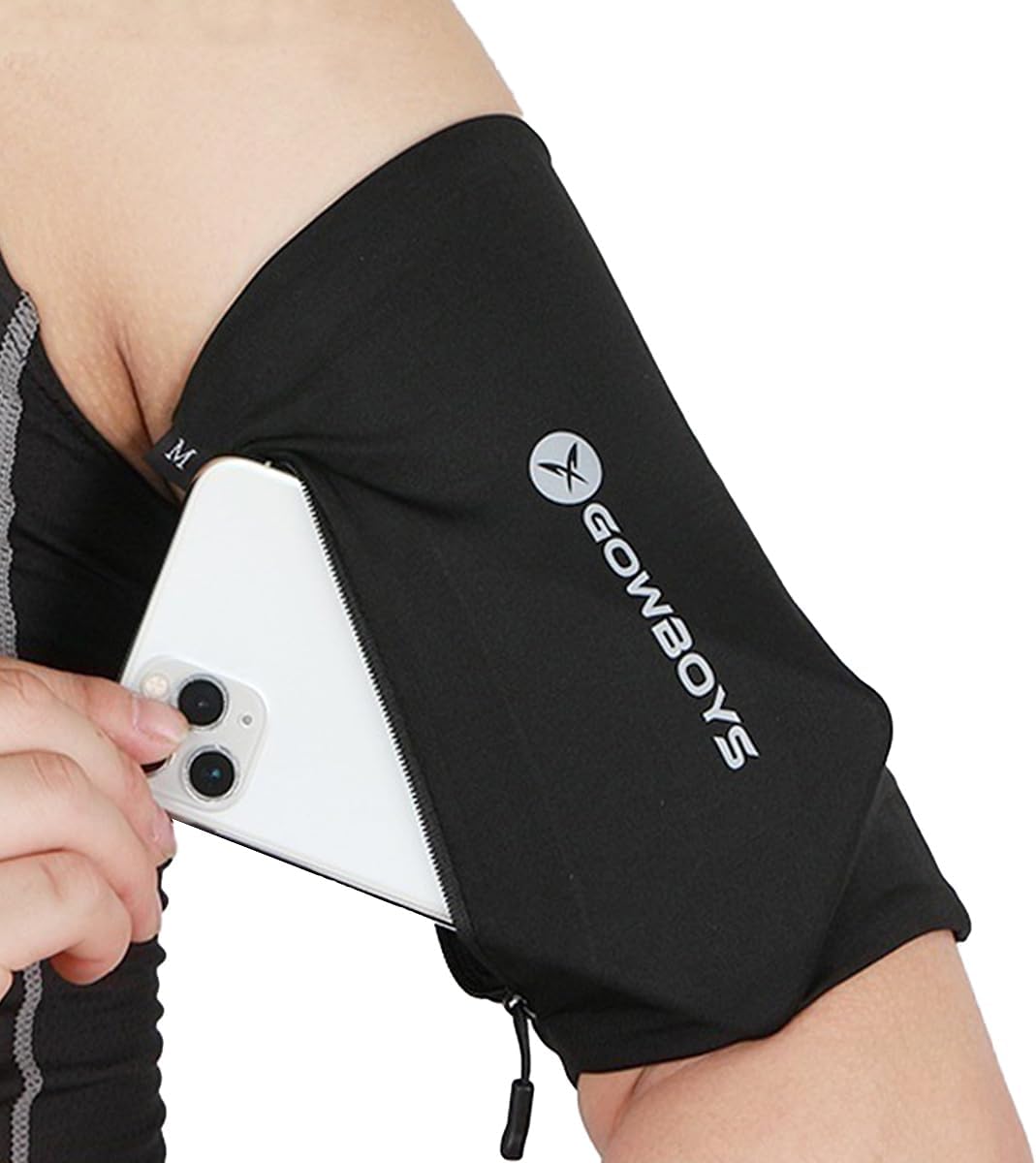 Running Phone Armband for Men Women,Universal Arm Bands for Phones Below 8 Inches,Waterproof Cell Phone Armband for Hiking,Running,Cycling,Climbing(Black S)