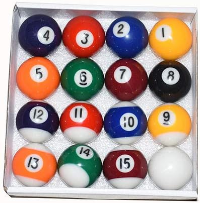 East Eagle Billiard/Pool Balls, Complete 16 Balls Set