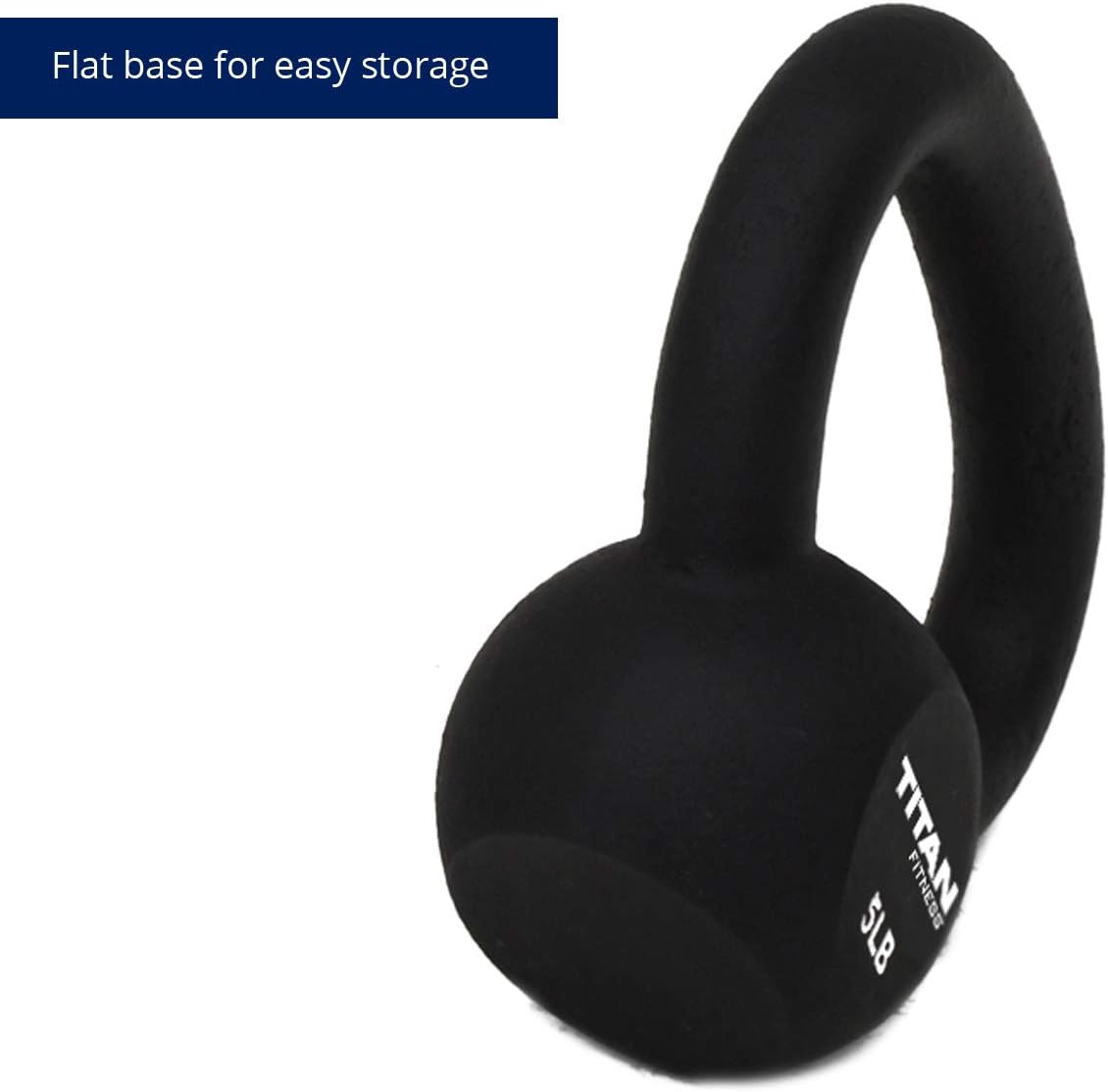 Titan Fitness Cast Iron Kettlebell 150 lb. Set 5 10 15 20 25 30 pounds