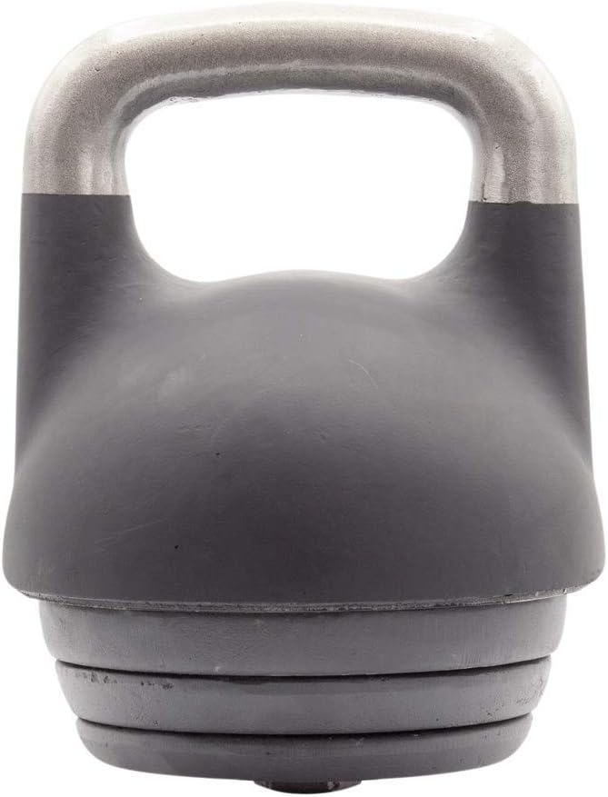 Kettlebell Kings Adjustable Competition Kettlebell - Adjustable Weight from 26 lb to 70 lb - Includes 7 Weight Plates for Strength Training at Home or Gym - Durable Steel Shell for Long-Lasting Use