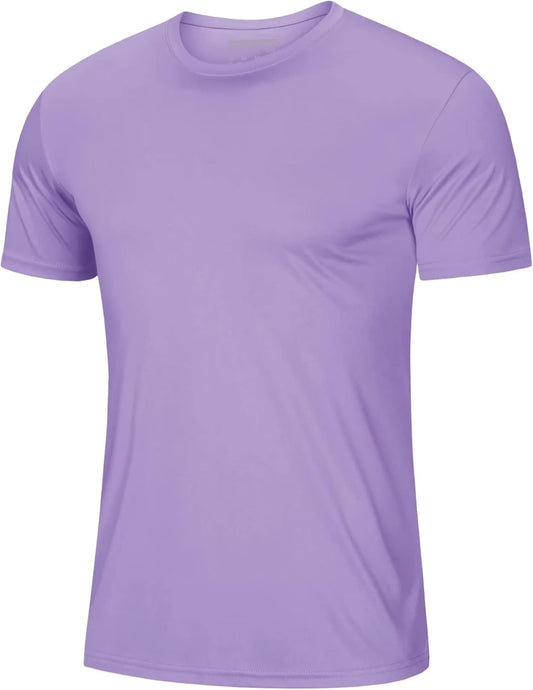 MAGCOMSEN Men's Short Sleeve UPF 50+ T-Shirt Quick Dry Rash Guard Athletic Running Swim Top Tee Performance Water Shirts