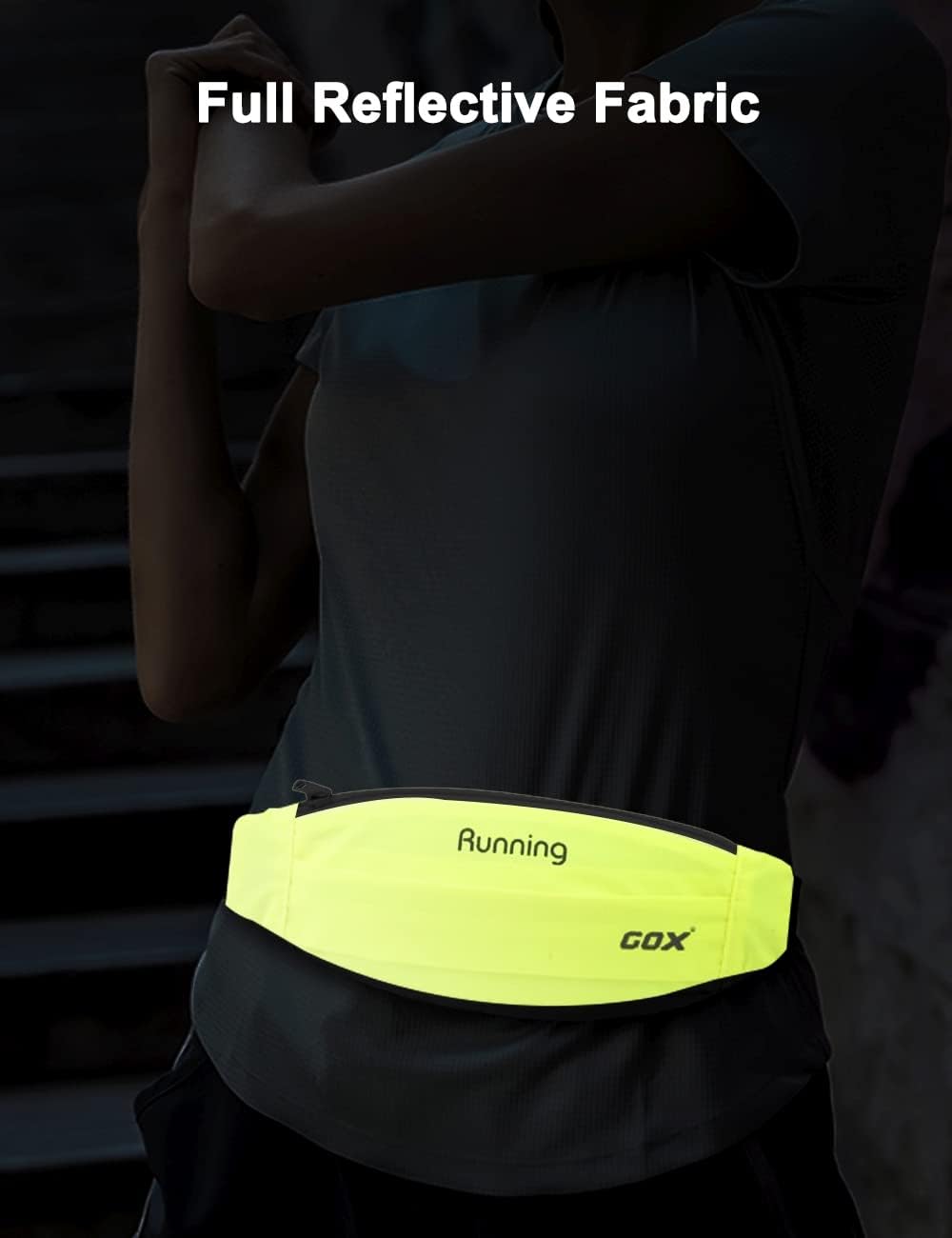 Gox Fanny Pack For Men Running Pouch Belt,Phone Holder Waist Pack Sport Hiking Walking Traveling (green)