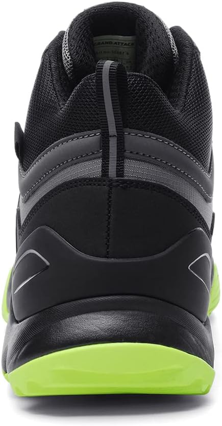 Men's Mid Waterproof Hiking Boots Lightweight Approach Trekking Comfortable Backpacking Non Slip Work Shoes Outdoor Camping Travel Cross Trainer Sneakers