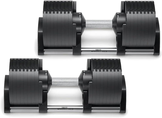 SMRTFT NUOBELL Adjustable Dumbbells | The Original All-in-One NUOBELL Adjustable Dumbbell Set | Feel Real Like Traditional Dumbbells | Highly Durable | Best 2 Year Warranty
