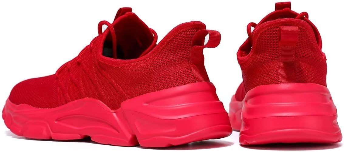 Mens Slip On Running Shoes Athletic Walking Trainers Lightweight Breathable Mesh Tennis Sneakers