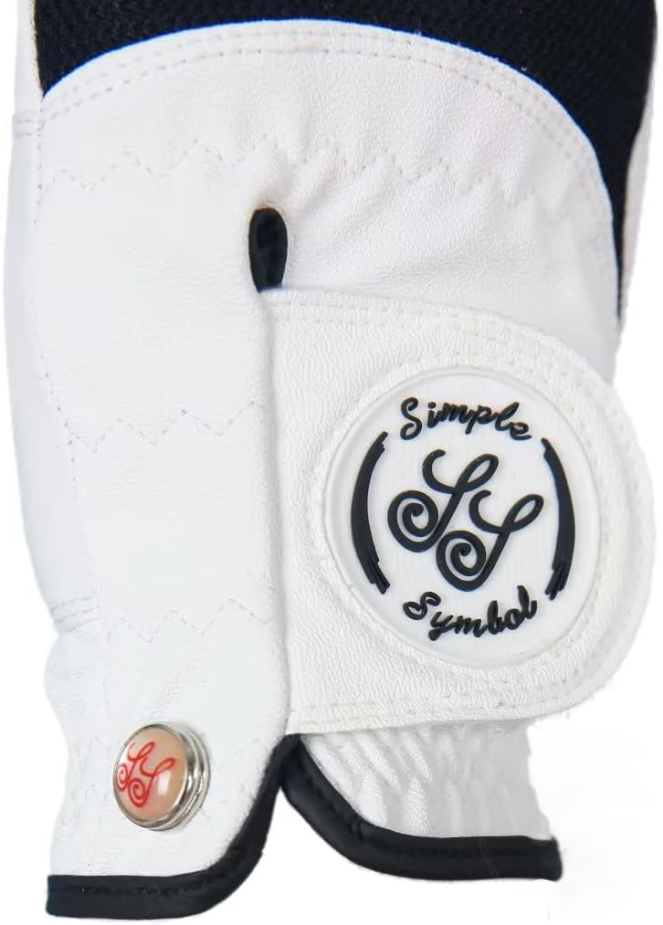 Men's Golf Glove Premium Synthetic Leather,Net Fabric,Stable Grip,Six Pack Value Left Hand Right Hand（Left is Wear on Left Hand,Right is Wear on Right Hand）