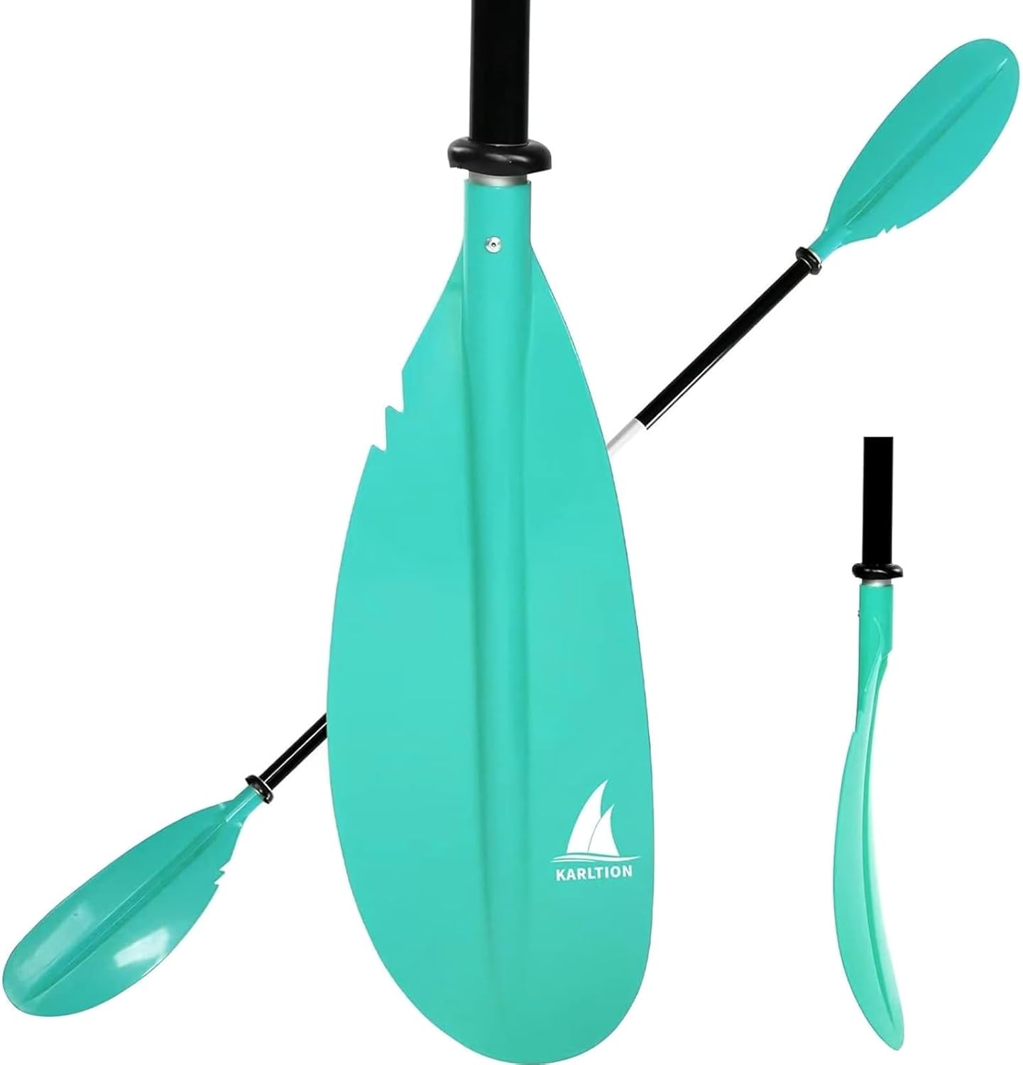 Kayak Paddle - Adjustable 2 Pieces Aluminum Alloy Shaft with Glass Fiber Blade for Surfing,Oar Fishing Easy Packable Travel