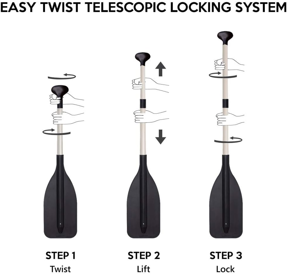 Oceansouth Premium 30"-48" Adjustable Aluminum Telescopic Paddle