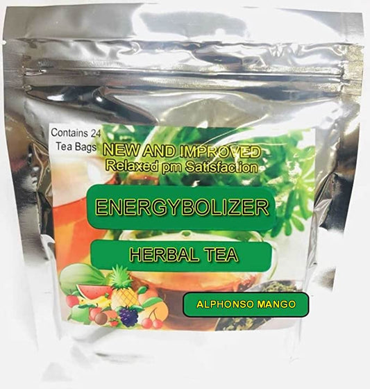 Energybolizer Perfect Weight Herbal Tea (24 Bags)| Natural Energy Booster for Women and Men | Increase Energy, Improve Digestion (Alphonso Mango)