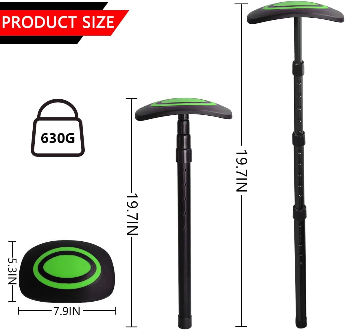 LTY Golf Travel Support Arm, Golf Travel Brace, Golf Travel Protection Kit, Golf Travel Bag Support System - Featuring a New Shape Designed for Better fit with Golf Bags