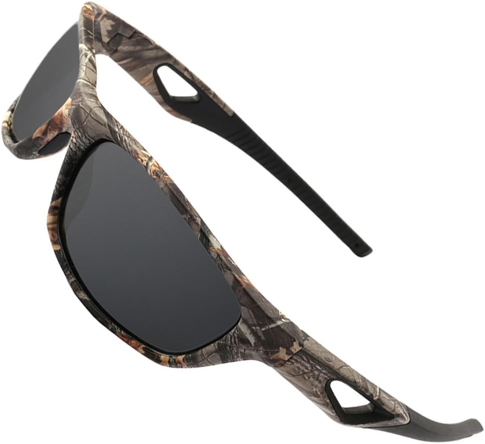 Polarized Outdoor Sports Sunglasses Tr90 Camo Frame for Men Women Driving Fishing Hunting Reduce Glare