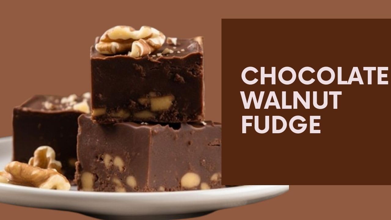 Nuts To You 6.6 Oz. Sugar Free Smooth Creamy Chocolate Walnut Fudge | Fresh Gourmet Candy | Decadent and Delicious Handcrafted Fudge