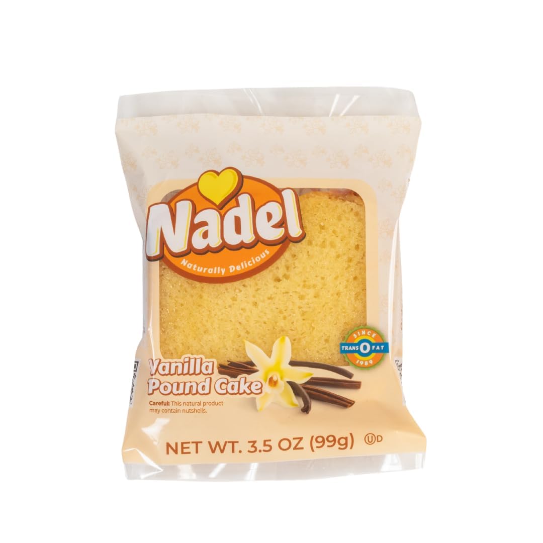 Nadel - NATURALLY DELICIOUS POUND CAKE SLICES (12 Pack) Sweet Breads & Cakes, Back to School lunch snack, breakfast bar