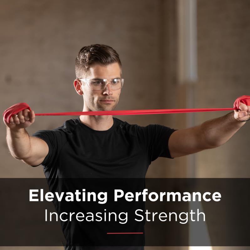 THERABAND Professional Latex Resistance Bands, Individual 6 Ft Elastic Band for Upper & Lower Body Exercise, Physical Therapy, Pilates, At-Home Workouts, 6 Foot Band, Red, Medium, Level 3