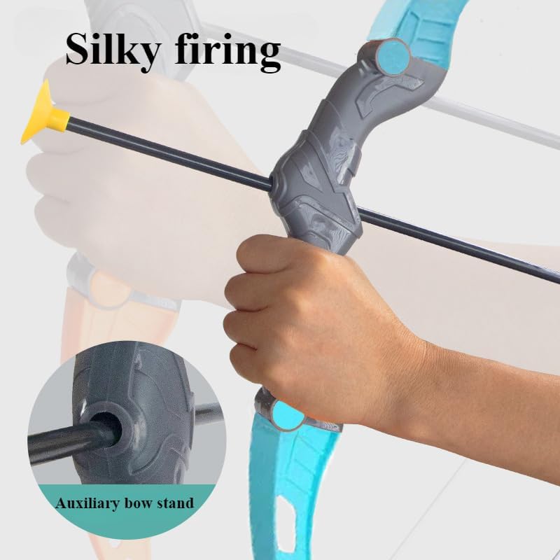 Kids Bow and Arrow Set, Toys Archery with Suction Cup Arrows & Target, Safety Archery Set for Age 3 4 5 6Year Old Boys Girls, Birthday Gifts for Kids (Blue)