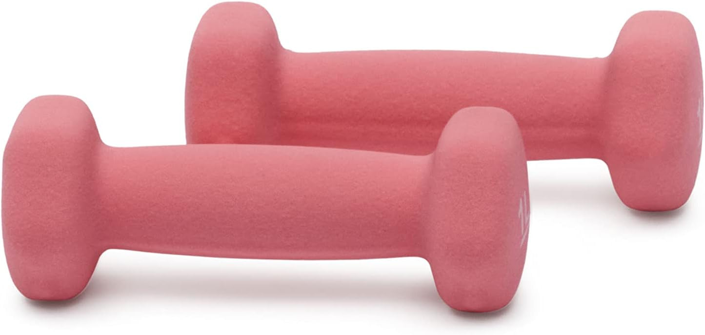 Amazon Basics Neoprene Dumbbell Hand Weights for Exercise and Muscle Toning