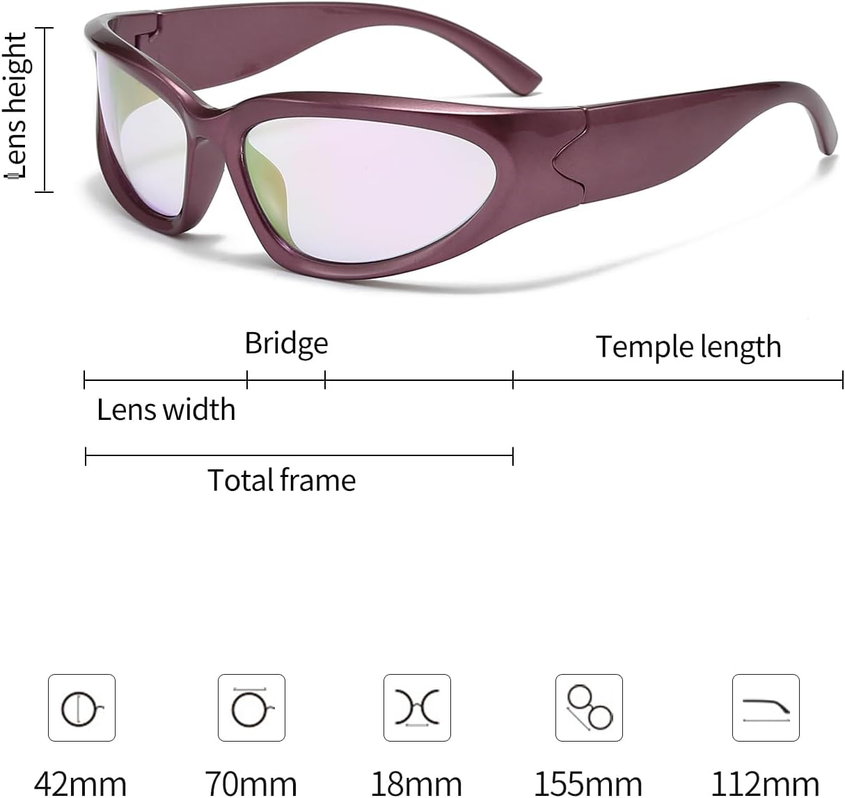 SOAR&EAGLE Y2K 3Pack Polarized sunglasses Wrap Around Men's Women's sunglasses Fashion Sport Shades Sun Glasses