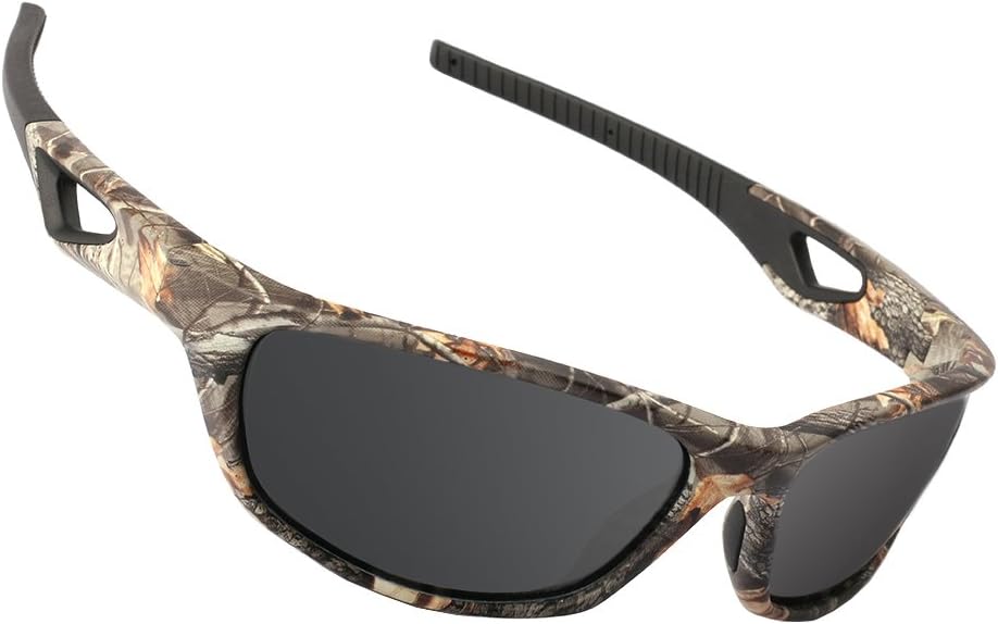 Polarized Outdoor Sports Sunglasses Tr90 Camo Frame for Men Women Driving Fishing Hunting Reduce Glare