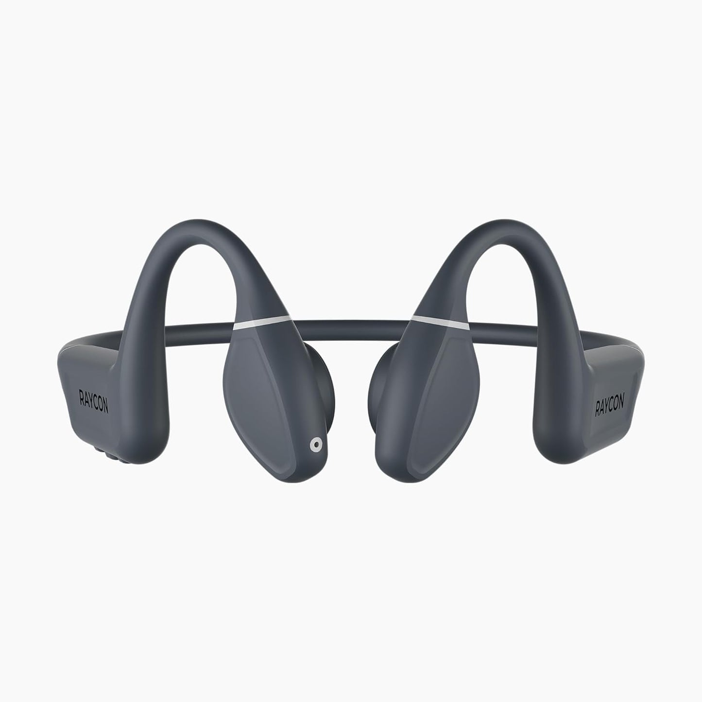 Raycon Bone Conduction Headphones, Open-Ear Bluetooth Sports Earbuds with Mic, IP68 Water Resistant Headset for Workout and Running, 13hr Playtime (Gray)