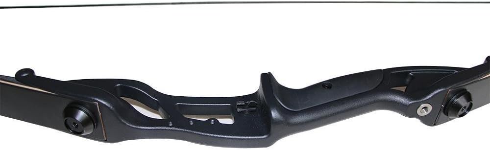 TOPARCHERY Archery 56" Takedown Hunting Recurve Bow Metal Riser Right Hand Black Longbow