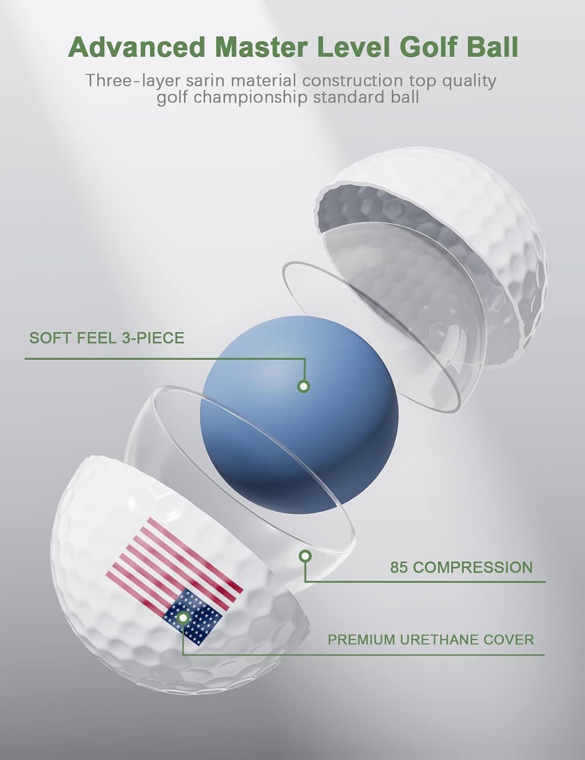 Golf Gifts for Men and Women, Golf Accessories Set with Hi-End Case, Golf Balls, Rangefinder, Golf Tees, Brush, Multifunctional Divot Knife, Scorer, Golf Ball Clamp