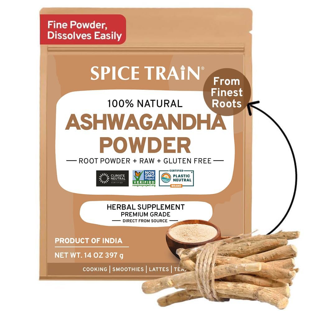 HANDPICK Ashwagandha Root Powder (397g/14oz) No Fillers, No Additives | Finest Grade A Root Powder - Withania Somnifera | Non-GMO & Raw from India